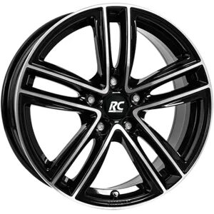 RC Design Rc27 Black Gloss Fully Polished 7x18 ET 55 5X114.3 Alufelge Schwarz RC Design Rc27 Black Gloss Fully Polished 7x18 ET 55 5X114.3 Alufelge Schwarz