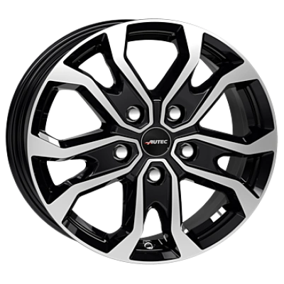 Autec Kiso Polished Black 6.5x16 ET 60 - Alufelge Schwarz Autec Kiso Polished Black 6.5x16 ET 60 - Alufelge Schwarz