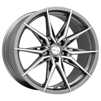 Brock B42 Ferric Grey Polished 9.5x20 ET 25 5/112 Alufelge Grau Brock B42 Ferric Grey Polished 9.5x20 ET 25 5/112 Alufelge Grau