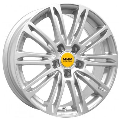 MAM Wheels A4 Silver Painted 7x16 ET 38 5/100 Alufelge Silber MAM Wheels A4 Silver Painted 7x16 ET 38 5/100 Alufelge Silber