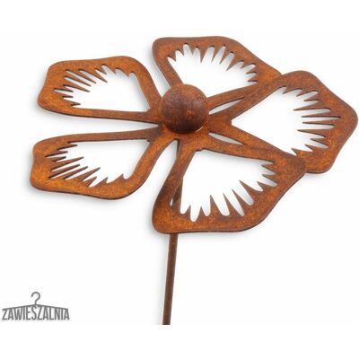 Gartenschmuck 3D Rostfarbener Immergrün XL aus Cortenstahl 83 cm Gartenschmuck 3D Rostfarbener Immergrün XL aus Cortenstahl 83 cm