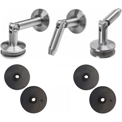 PSG Glasvordach-System M10 3-teiliger Abzug fi 10 mm Glas 8-17,52 mm AISI 304 Satin PSG Glasvordach-System M10 3-teiliger Abzug fi 10 mm Glas 8-17,52 mm AISI 304 Satin