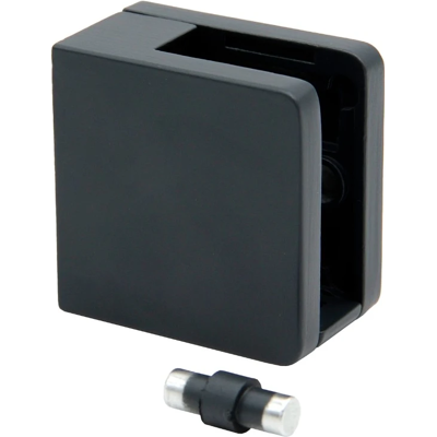 PSG Glashalter 45x45x26 mm für ebene Flächen mit Konsole anthrazit PSG Glashalter 45x45x26 mm für ebene Flächen mit Konsole anthrazit