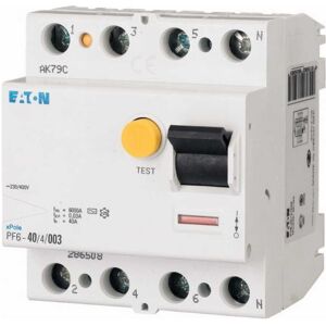 Eaton 4P Fehlerstromschutzschalter - RCCB 40A 6kA 100mA Typ A Eaton 4P Fehlerstromschutzschalter - RCCB 40A 6kA 100mA Typ A