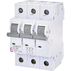 Überstrom-Schutzschalter B 20A 3P 6kA ETIMAT6 002115517 ETI Überstrom-Schutzschalter B 20A 3P 6kA ETIMAT6 002115517 ETI
