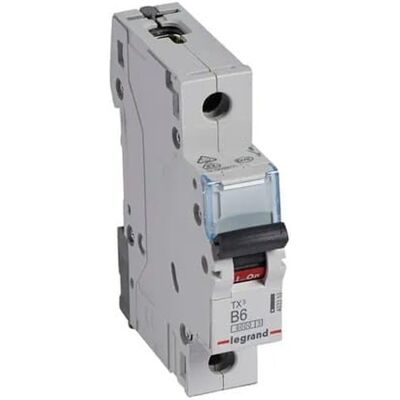 Legrand Überstrom-Schutzschalter B 6A 1P 6kA S 301 TX3 Legrand Überstrom-Schutzschalter B 6A 1P 6kA S 301 TX3