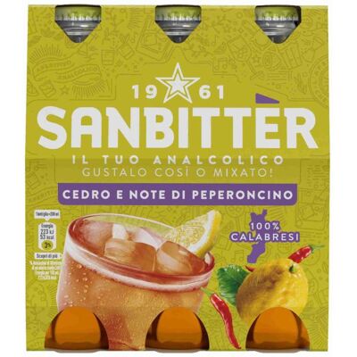 Sanbittèr Cedro e Note di Peperoncino 24 x 20 cl - 12 x 0,4 L Sanbittèr Cedro e Note di Peperoncino 24 x 20 cl - 12 x 0,4 L