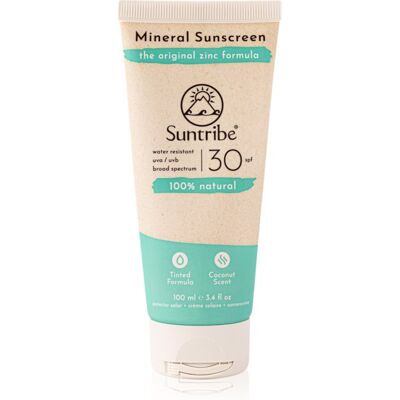 Suntribe Mineral Sunscreen Sonnencreme mit Mineralien SPF 30 100 ml Suntribe Mineral Sunscreen Sonnencreme mit Mineralien SPF 30 100 ml
