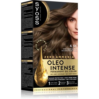 Syoss Oleo Intense Permanent-Haarfarbe mit Öl Farbton 6_54 Cool Dark Blond 1 St. Syoss Oleo Intense Permanent-Haarfarbe mit Öl Farbton 6_54 Cool Dark Blond 1 St.