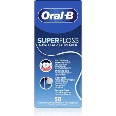 Oral B Super Floss Zahnseide - Für Zahnspangen & Implantate Oral B Super Floss Zahnseide - Für Zahnspangen & Implantate
