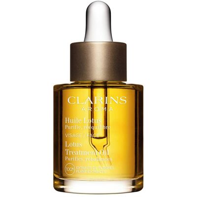 Clarins Lotus Treatment Oil regenerierendes Öl mit glättender Wirkung tagsüber und nachts 30 ml Clarins Lotus Treatment Oil regenerierendes Öl mit glättender Wirkung tagsüber und nachts 30 ml