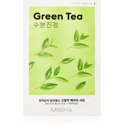 Missha Airy Fit Green Tea Beruhigende Tuchmaske mit grünem Tee 19 g Missha Airy Fit Green Tea Beruhigende Tuchmaske mit grünem Tee 19 g