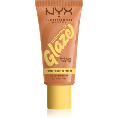 NYX Professional Makeup Buttermelt Glaze aufhellendes Tönungsfluid SPF 30 Farbton 03 Cashew Butta 30 ml NYX Professional Makeup Buttermelt Glaze aufhellendes Tönungsfluid SPF 30 Farbton 03 Cashew Butta 30 ml