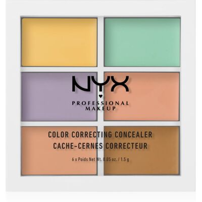 NYX Professional Makeup Color Correcting Concealer-Palette Farbton 04 6 x 1.5 g NYX Professional Makeup Color Correcting Concealer-Palette Farbton 04 6 x 1.5 g