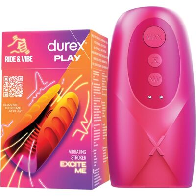 Durex Masturbator Ride & Vibe - Wasserdicht, Leise, 3 Modi Durex Masturbator Ride & Vibe - Wasserdicht, Leise, 3 Modi