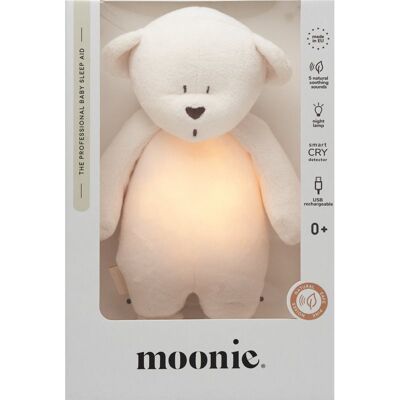 Moonie Bear 2.0 Organic Cream Schmusetuch mit Melodie 1 St. Moonie Bear 2.0 Organic Cream Schmusetuch mit Melodie 1 St.