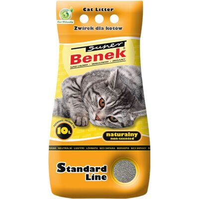 Super Benek Certech Natürliche Katzenstreu - Klumpend, Staubfrei, 10L Super Benek Certech Natürliche Katzenstreu - Klumpend, Staubfrei, 10L