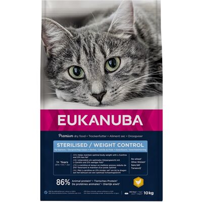 EUKANUBA Katze sterilisiert Gewichtskontrolle 10 kg EUKANUBA Katze sterilisiert Gewichtskontrolle 10 kg