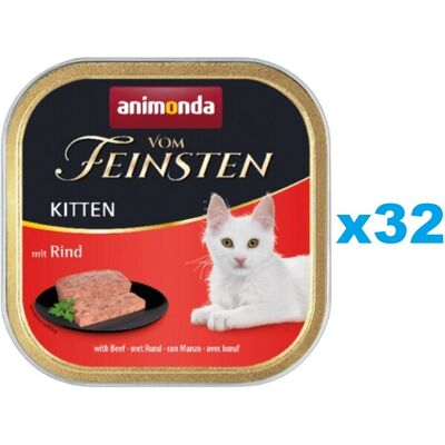 Animonda Vom Feinsten Kitten mit Rindfleisch 32x100 g Animonda Vom Feinsten Kitten mit Rindfleisch 32x100 g