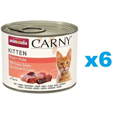 Animonda Carny Kitten Nassfutter Rind + Pute - 200g Animonda Carny Kitten Nassfutter Rind + Pute - 200g