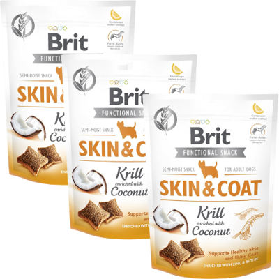BRIT Care Dog Functional Snack skin&coat Krill 3x150 g BRIT Care Dog Functional Snack skin&coat Krill 3x150 g