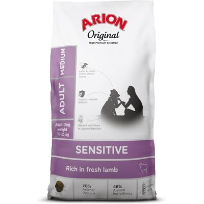 Arion Lamm Sensitive Mittelgroßes Hundefutter - Hundfutter Arion Lamm Sensitive Mittelgroßes Hundefutter - Hundfutter