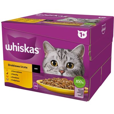 WHISKAS Adult Geflügelfutter in Sauce - Katzenfutter WHISKAS Adult Geflügelfutter in Sauce - Katzenfutter