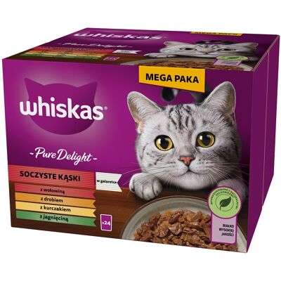 WHISKAS Adult Pure Delight Juicy Jellied Morsels - Katzenfutter WHISKAS Adult Pure Delight Juicy Jellied Morsels - Katzenfutter