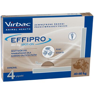 VIRBAC Effipro Spot-On dla bardzo dużych psów XL - 24 pipety VIRBAC Effipro Spot-On dla bardzo dużych psów XL - 24 pipety