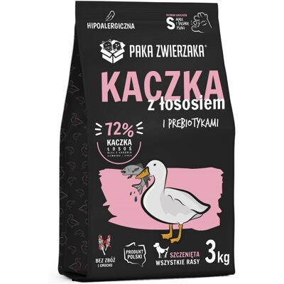 PAKA ZWIERZAKA Seventh Heaven Enten Lachs Welpenfutter - 3kg PAKA ZWIERZAKA Seventh Heaven Enten Lachs Welpenfutter - 3kg