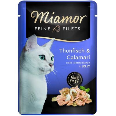 MIAMOR Feine Filets Thunfisch und Tintenfisch Beutel 6x100 g MIAMOR Feine Filets Thunfisch und Tintenfisch Beutel 6x100 g