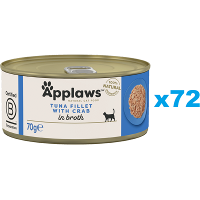 APPLAWS Thunfisch Krabben Katzenfutter - Erwachsen - 6x70g APPLAWS Thunfisch Krabben Katzenfutter - Erwachsen - 6x70g
