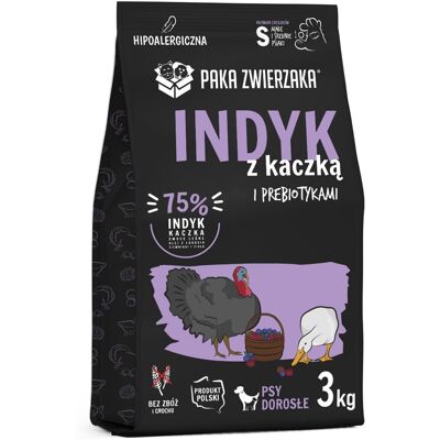 PAKA ZWIERZAKA Seventh Heaven Trockenfutter Pute mit Ente S 3kg PAKA ZWIERZAKA Seventh Heaven Trockenfutter Pute mit Ente S 3kg