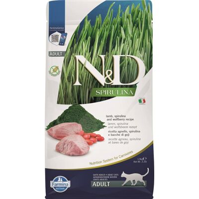 FARMINA N&D Spirulina Cat Adult Lamb & Wolfberry 1,5 kg FARMINA N&D Spirulina Cat Adult Lamb & Wolfberry 1,5 kg