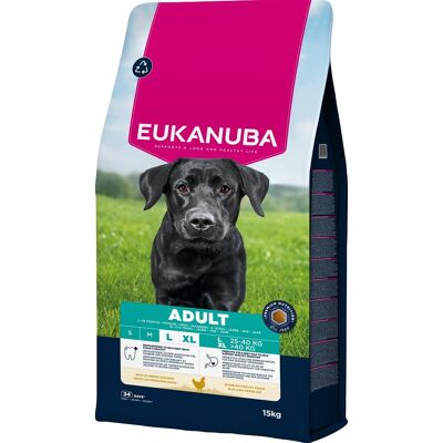 EUKANUBA Adult Large Breeds Chicken 15 kg sucha karma dla psów dużych ras bogata w świeżego kurczaka EUKANUBA Adult Large Breeds Chicken 15 kg sucha karma dla psów dużych ras bogata w świeżego kurczaka