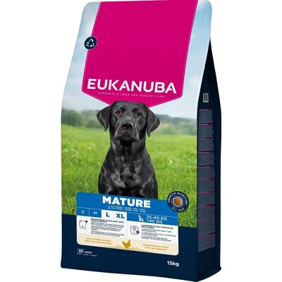EUKANUBA Mature Large Breeds Chicken 15 kg sucha karma dla dojrzałych psów dużych ras bogata w świeżego kurczaka EUKANUBA Mature Large Breeds Chicken 15 kg sucha karma dla dojrzałych psów dużych ras bogata w świeżego kurczaka