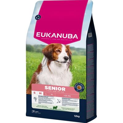 EUKANUBA Senior Small Medium Breeds Lamb Rice 12 kg sucha karma dla starszych psów małych i średnich ras bogata w jagnięcinę i ryż EUKANUBA Senior Small Medium Breeds Lamb Rice 12 kg sucha karma dla starszych psów małych i średnich ras bogata w jagnięcinę i ryż