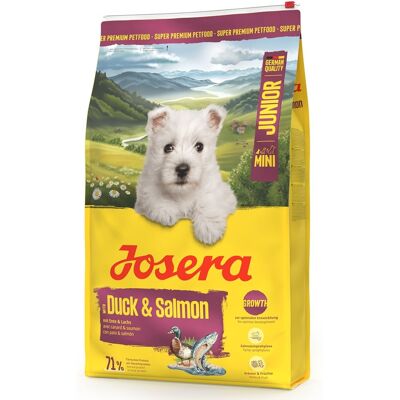 JOSERA Duck and Salmon Junior Mini 10 kg dla prawidłowego rozwoju szczeniąt małych ras JOSERA Duck and Salmon Junior Mini 10 kg dla prawidłowego rozwoju szczeniąt małych ras