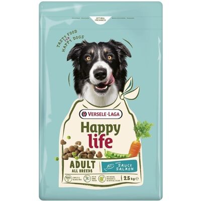 VERSELE-LAGA Happy Life Adult mit Lachs Hundefutter mit Lachs 2,5 kg VERSELE-LAGA Happy Life Adult mit Lachs Hundefutter mit Lachs 2,5 kg