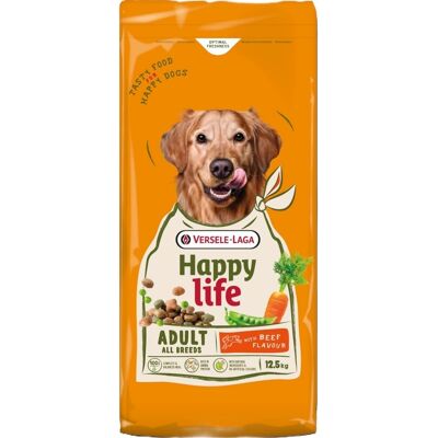 VERSELE-LAGA Happy Life Trockenfutter mit Rind für alle aktive Hunde 12,5kg VERSELE-LAGA Happy Life Trockenfutter mit Rind für alle aktive Hunde 12,5kg