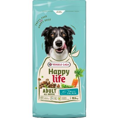 VERSELE-LAGA Happy Life Adult mit Lachs Hundefutter mit Lachs 12,5 kg VERSELE-LAGA Happy Life Adult mit Lachs Hundefutter mit Lachs 12,5 kg