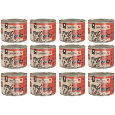 WIEJSKA ZAGRODA Nassfutter Kaninchen mit Kalbfleisch für Kätzchen getreidefrei 12x200 g WIEJSKA ZAGRODA Nassfutter Kaninchen mit Kalbfleisch für Kätzchen getreidefrei 12x200 g