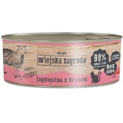 WIEJSKA ZAGRODA Nassfutter Lamm und Krill für adulte Katzen getreidefrei 12x85 g WIEJSKA ZAGRODA Nassfutter Lamm und Krill für adulte Katzen getreidefrei 12x85 g