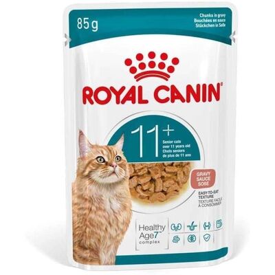 ROYAL CANIN Ageing 11+ Gravy Stücke in Soße für ältere Katzen ab 11 Jahren 12x85g ROYAL CANIN Ageing 11+ Gravy Stücke in Soße für ältere Katzen ab 11 Jahren 12x85g