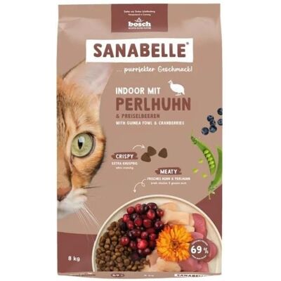 SANABELLE Indoor mit Perlhuhn Trockenfutter für adulte Katzen Wohnungskatzen 8 kg SANABELLE Indoor mit Perlhuhn Trockenfutter für adulte Katzen Wohnungskatzen 8 kg