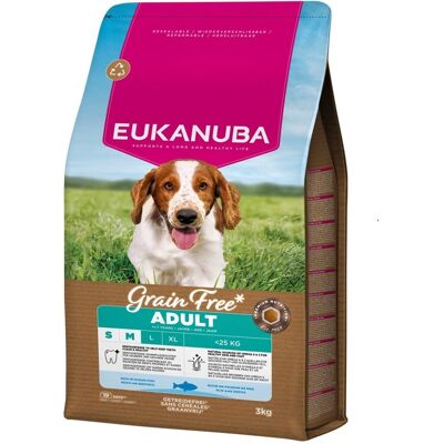 EUKANUBA Grain Free Adult getreidefreies Futter mit Fisch für adulte Hunde kleiner und mittlerer Rassen 3 kg EUKANUBA Grain Free Adult getreidefreies Futter mit Fisch für adulte Hunde kleiner und mittlerer Rassen 3 kg