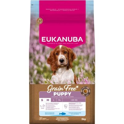 EUKANUBA Grain Free Puppy Small Medium Ocean Fish 3 kg bezzbóżowa karma dla szczeniąt małych i średnich ras z rybą EUKANUBA Grain Free Puppy Small Medium Ocean Fish 3 kg bezzbóżowa karma dla szczeniąt małych i średnich ras z rybą