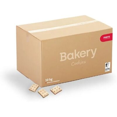 MERA Bakery Cookies gebackene knusprige Kekse mit hohem Proteingehalt für Hunde aller Rassen und jeden Alters 10 kg MERA Bakery Cookies gebackene knusprige Kekse mit hohem Proteingehalt für Hunde aller Rassen und jeden Alters 10 kg