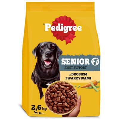 PEDIGREE Senior Trockenfutter mit Geflügel und Gemüse für ältere Hunde 3x2,6 kg PEDIGREE Senior Trockenfutter mit Geflügel und Gemüse für ältere Hunde 3x2,6 kg