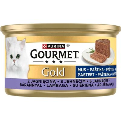 GOURMET Gold Nassfutter mit Lamm Mousse für adulte Katzen 24x85g GOURMET Gold Nassfutter mit Lamm Mousse für adulte Katzen 24x85g